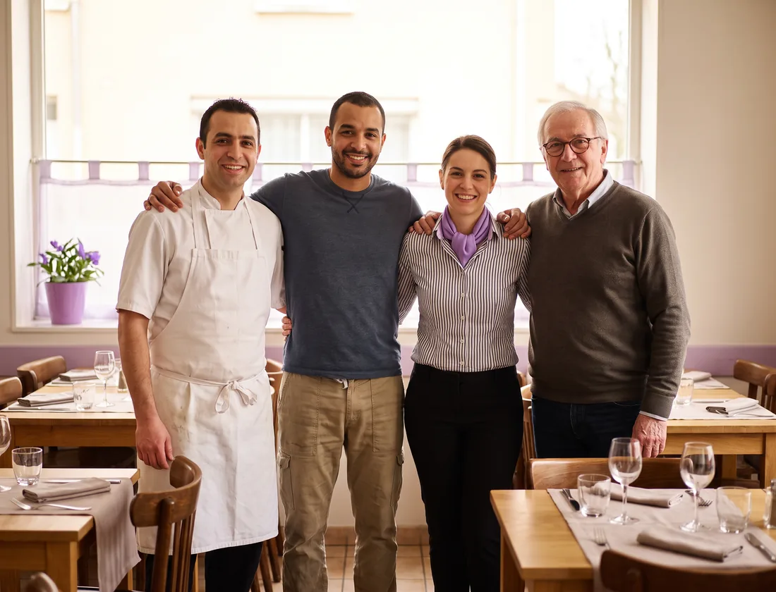 Photo : équipe du restaurant